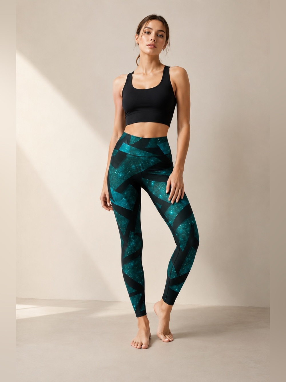 ALO Yoga High Waisted Geometric Leggings Athleisure Gym Workout